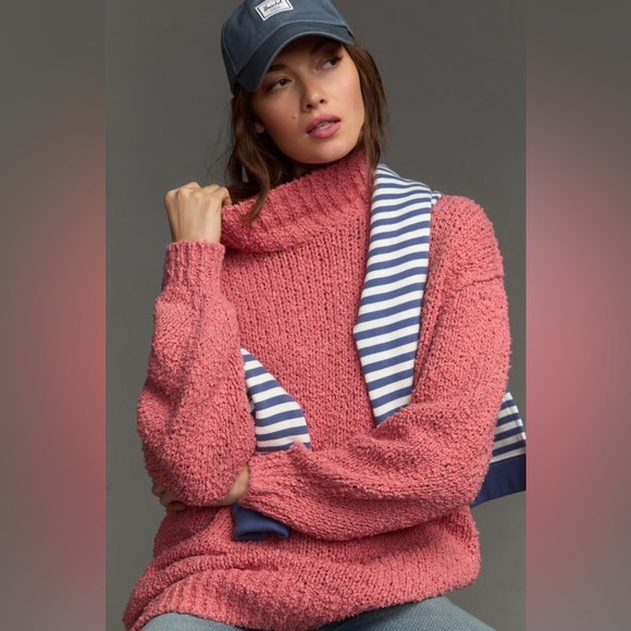 Anthropologie The Need-It Oversized Mock Neck Sweater - Picture 5 of 10